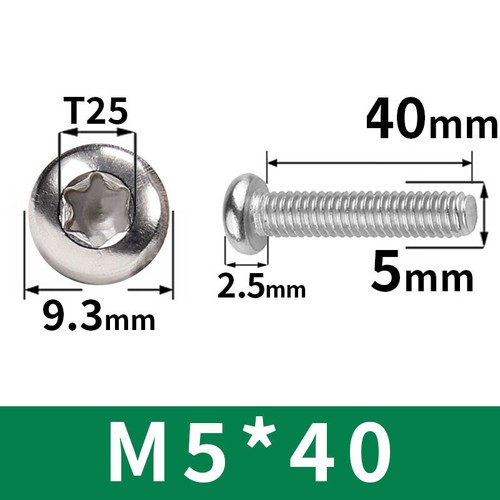 Tornillos Torx M5 M6 M8 A2 Acero Inoxidable Estrella Torx Cabeza Pan Máquina Tornillos - Imagen 20 de 35