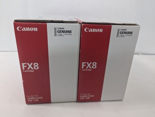 TWO Packs - Genuine Canon FX8 8955A001 Black Toner Cartridge LaserClass 310 510 - Picture 2 of 6