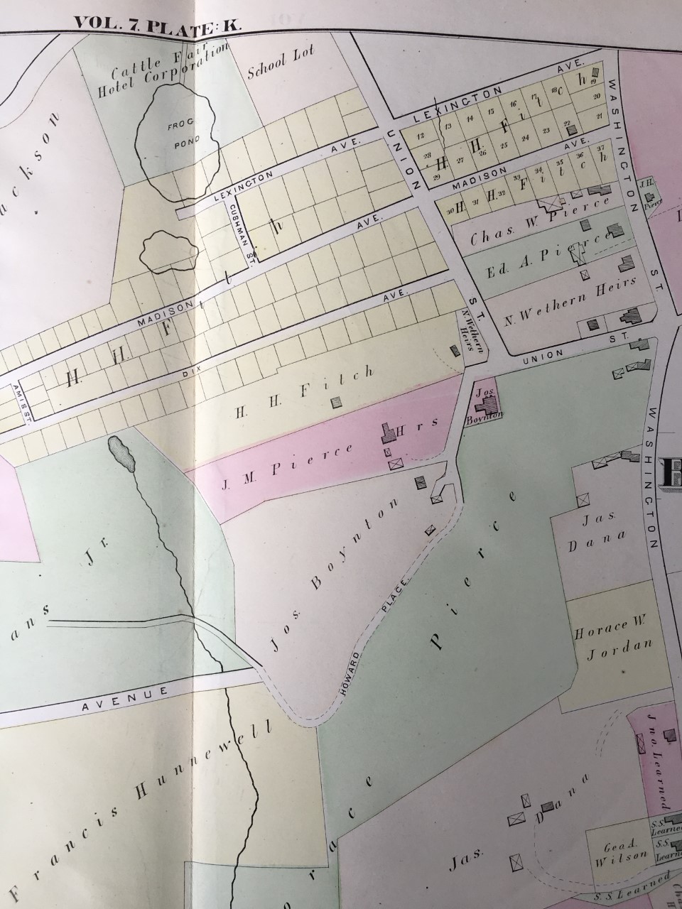 1875 HOPKINS SUFFOLK CO BRIGHTON BOSTON ALLSTON MA CASTLE FARM HOTEL 1875 HOPKINS SUFFOLK CO BRIGHTON BOSTON ALLSTON MA CASTLE FARM HOTEL