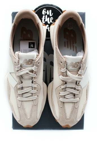 New Balance 327 Avena Crema Blanco Beige Taupe MS327ASL Reino Unido 3 4 5 6 7 8 9 EE. UU. Nuevo - Imagen 5 de 12