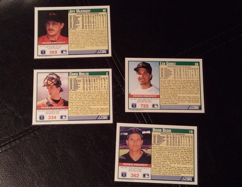 MLB BASEBALL Baltimore Orioles Rookie Card Lot 4 pc SCORE 1991 - Picture 5 of 5