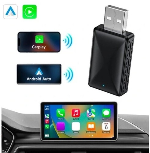 Kabelloser Apple CarPlay Adapter & Android Auto USB Dongle für KFZ Multimedia - Bild 2 von 13