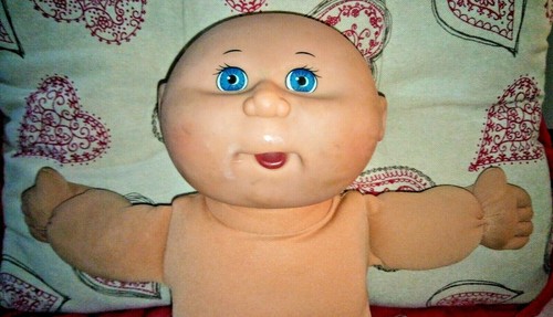 Vintage 1991 Cabbage Patch Doll - Soft Body Mattel Blue Eyes Bald 1991 very rare - Picture 8 of 12