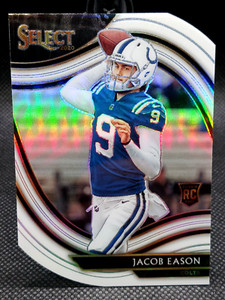 2020 Select Field Level White Die-Cut - Jacob Eason RC #348 Indianapolis Colts