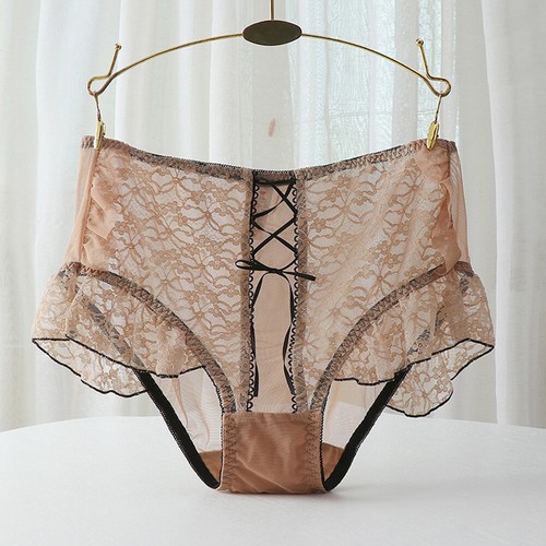 Womens Sexy Lace French Knickers Lingerie Ladies Ruffle Briefs Panties Underwear - Picture 16 of 19