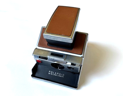 Polaroid SX-70 Land Camera Vintage Brown Untested Focus Circle Added - Picture 2 of 11