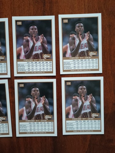 1990-91 SKYBOX RC #150 GLEN RICE ROOKIE - MIAMI HEAT - LOT OF (10) *LOT#3 - Picture 8 of 8