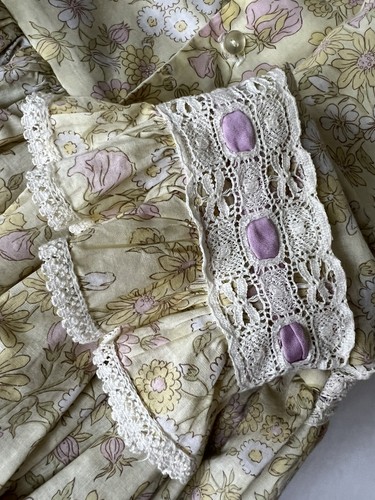 Vintage Girls prarie dress homemade W/tulle Daisy Garden pre owned - Picture 16 of 24