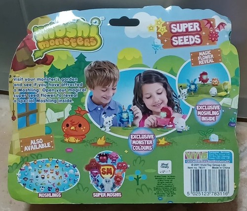 Last NEW Moshi Monsters Super Seeds Yellow Red Katsuma & Pink Star Blossom NIB - Picture 5 of 6