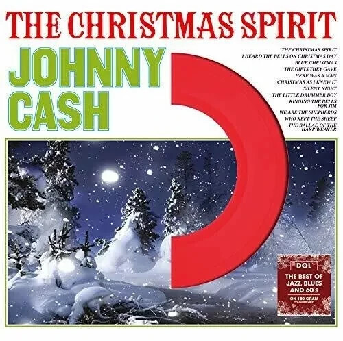 JOHNNY CASH The Christmas Spirit *Sealed* Red Vinyl LP Die Cut Jacket w/ Hype - Picture 1 of 3