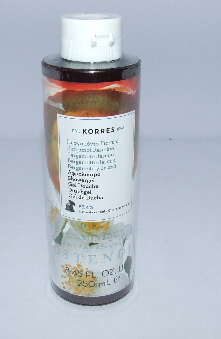 New Korres Bergamot Jasmine Shower Gel 8.45 oz Sealed Body Wash Greece