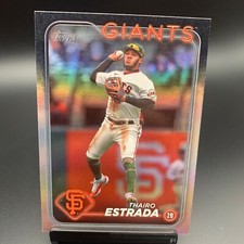 2024 Topps Series 1 #290 Thairo Estrada Rainbow Foil San Francisco Giants
