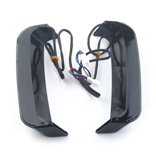 Black Saddlebag LED Run Brake Turn Signal Tail Light For Harley Road Glide 97-13 - Picture 9 of 13