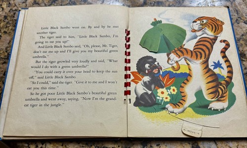 Little Black Sambo Animated! Animated! Vintage Children's Book 1943 V. Good Cond - Picture 10 of 12