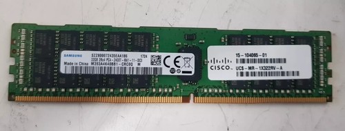 Cisco UCS-MR-1X322RV-A - 32GB DDR4-2400T-RA1 -11-DC0 2RX4 PC4 ECC REG Server RAM - Picture 4 of 4