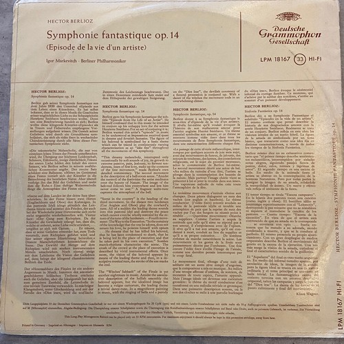 BERLIOZ: Symphonie fantastique - Markevitch (DGG LPM 18 167 HI-FI / FOC) - Picture 2 of 4