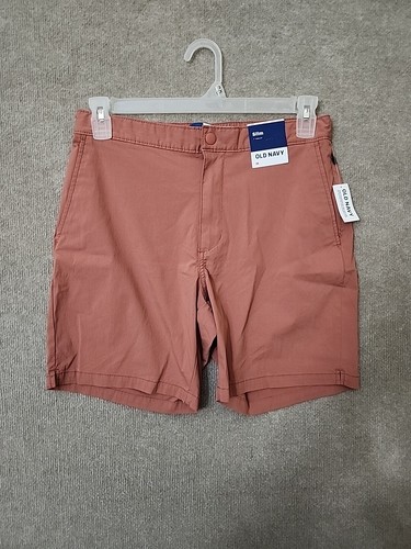 Old Navy Slim Built-In Flex Tech Jogger Shorts Mens M Dusty Red Stretch NEW - Picture 4 of 12