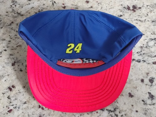 Jeff Gordon Race Snapback Hat Nascar Rare Stitched Helmet 24 On Back Vintage - Picture 8 of 8