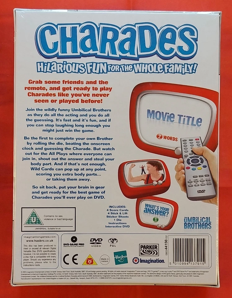 Parker & Imagination Charades DVD TV Family Game Brand NEW - Image 2 of 4