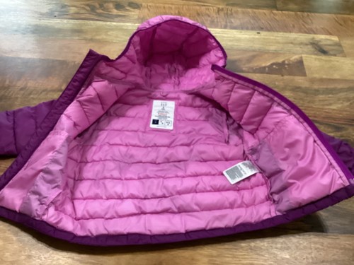 Gap Girls Purple Lightweight Puffer Winter Coat Sz 2 - Picture 4 of 6