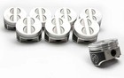 SPEED PRO Forged Coated Flat Top 4vr Pistons Set/8 for Chevy SB 5.7L 350 STD