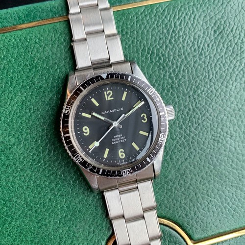 1971 Caravelle "Sea Hunter" Devil Diver 666 Ft. Stainless Steel w/ Rivet Band - Picture 7 of 18