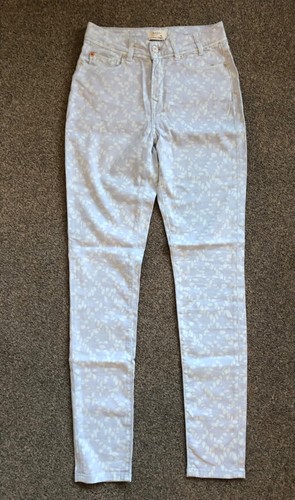 Paul Smith Ladies Jeans Slim leg Patterned denim Size 8 RRP £275 BNWT Italy - Picture 3 of 12
