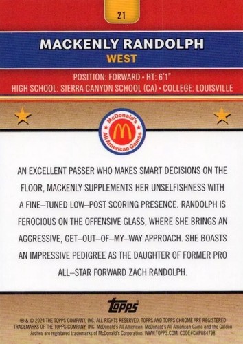 🔥 2024 Topps Chrome McDonald's All American Basketball Pick Complete Your Set🔥 - Picture 32 of 152