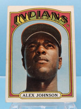 1972 Topps #215 - Alex Johnson - Cleveland Indians - Very Good