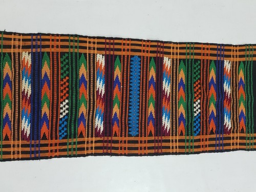 Vintage Traditional Guatemalan Handwoven Table Runner 40x16 inches - Picture 6 of 12