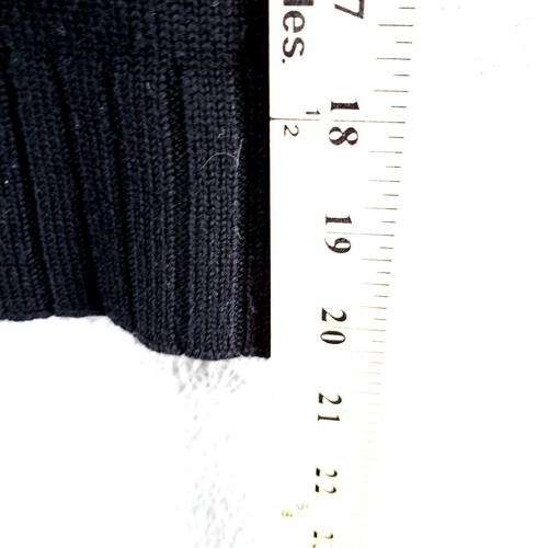 Banana Republic Gr. M extrafeine italienische Merinowolle Strickjacke vorne offen schwarz - Bild 11 von 18