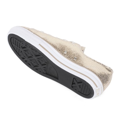 Leder Converse Line Sneaker Gold Damen Strukturierter High Chucks Lo Metallic rR68rw
