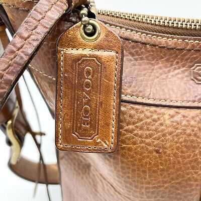 極美品✨vintage coach old bag TOTO brown Old Coach 10398 Shoulder Bag Leather Vintage Brown from