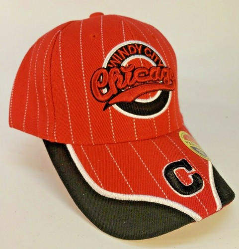 Baseballmütze Kappe rot mit schwarz Chicago Windy City bestickt neu mit Etikett - Bild 2 von 8
