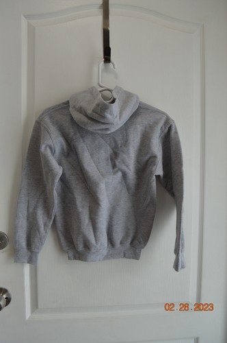 Gildan Youth Heavy Blend Hooded Hoodie Fleece Pullover Sweatshirt Gray Medium M - Picture 4 of 5
