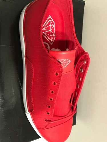 Men’s Shoes Brilliant Low Red Herringbone 13 A14-f102b Red Color - Picture 3 of 8