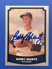 BOBBY SHANTZ (1952 AL MVP) (YANKEES WS CHAMP) Signed 1988 Pacific Autograph AUTO
