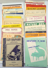Vintage sheet music, lot of 44, popular songs of bygone years