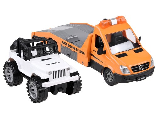 1:18 Mercedes Auto Autotransporter + Geländewagen Ferngesteuertes Ferngesteuert - Bild 4 von 12