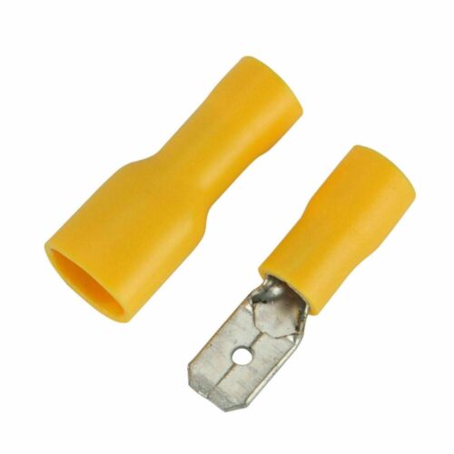 100Pcs Assorted Electrical Wire Connectors Insulated Spade Crimp Terminals Set - Picture 6 of 7