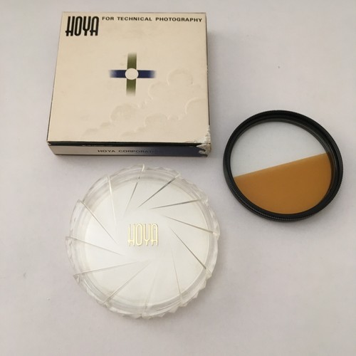 GENUINE HOYA 58mm HALF-COLOR BROWN SCREW IN FILTER IN ITS BOX MADE IN JAPAN - Picture 2 of 6