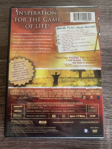 Facing The Giants Special Collectors Edition DVD - Picture 2 of 2