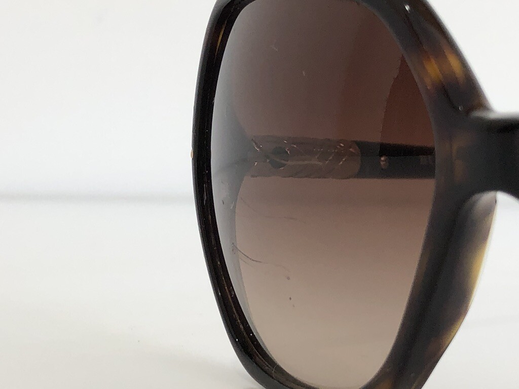 BURBERRY ブラック ベルト S Burberry B 4107 3002/13 Square Havana Brown Gold Sunglasses
