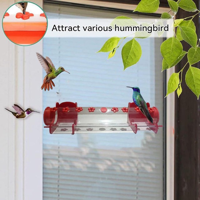 Stazione di alimentazione per colibrì per finestra stazione di alimentazione per colibrì con montaggio finestra 8 futt J9- Stazione di alimentazione per colibrì per finestra stazione di alimentazione per colibrì con montaggio finestra 8 futt J9-