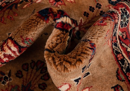 Kerman 392 x 84 cm hand knotted Persian carpet Oriental wool carpet runner Brown - Picture 10 of 11