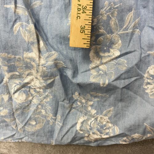 Old Navy XS blau weiß Blumen Flatterärmel Stufen gesmokt Midi Swing Kleid - Bild 3 von 7