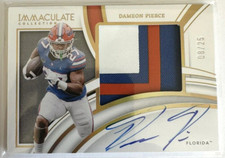 DAMEON PIERCE 2022 Immaculate Collegiate Football RPA AUTO #/25 TEXANS GATORS