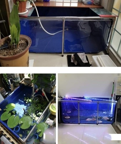 Stainless Steel Bracket Set For Clear Vinyl Fish Tank/children’s Pool - Picture 11 of 13