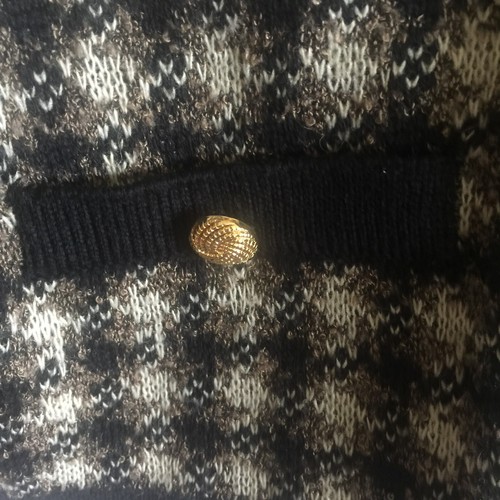 Summit Hill Knit Ladies Jacket Cardigan Acrylic/Wool Blend M Gold Button Detail - Picture 5 of 9