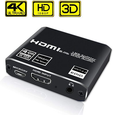その他 1x2 HDMI2.1 Splitter Amazon.com: HDMI Splitter 1x2 4K 120Hz 4:4:4 HDR 8K 60Hz VRR